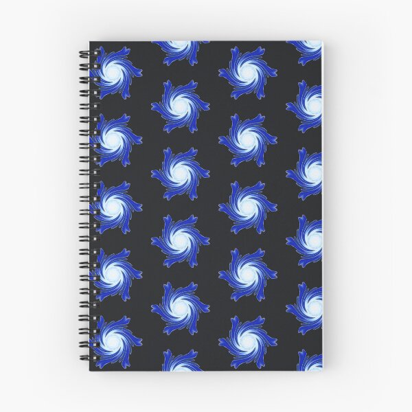 Item preview, Navy blue abstract pattern with light blue centre designed and sold by Rozzzita7.