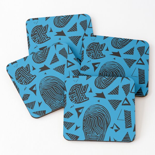 Item preview, Fingerprint, Geometric design, In Sea Blue designed and sold by I-Desire.