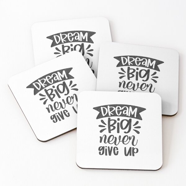 Item preview, Never Ever Ever Give Up Motivational Inspirational, dream big never give up designed and sold by RedArtsDesign.