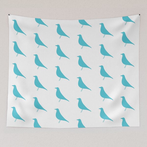 Item preview, Retro Blue Charles and Ray Eames Bird Silhouette - Architecture designed and sold by SLGA-Designs.