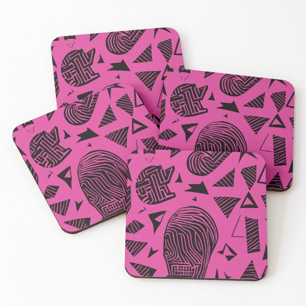 Item preview, Fingerprint, Geometric design, In Scarlet Pink designed and sold by I-Desire.