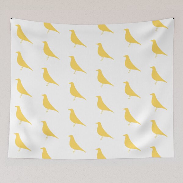 Item preview, Retro Yellow Charles and Ray Eames Bird Silhouette - Architecture designed and sold by SLGA-Designs.