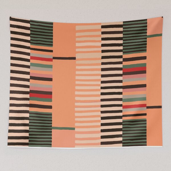 Item preview, Etchnic Scandinavian Pattern - Horizontal Stripes designed and sold by MyArt23.