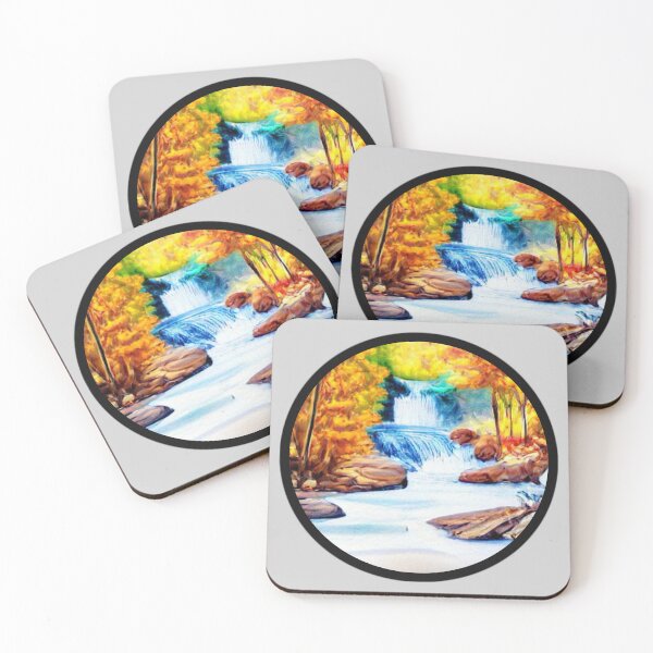 Item preview, Fall Waterfall Landscape designed and sold by designed2teach.