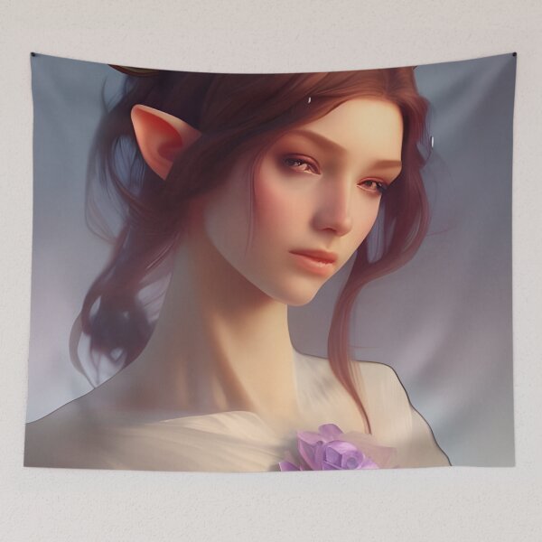 Item preview, Cute Fantasy Brunette Elf Princess designed and sold by Eliteijr.