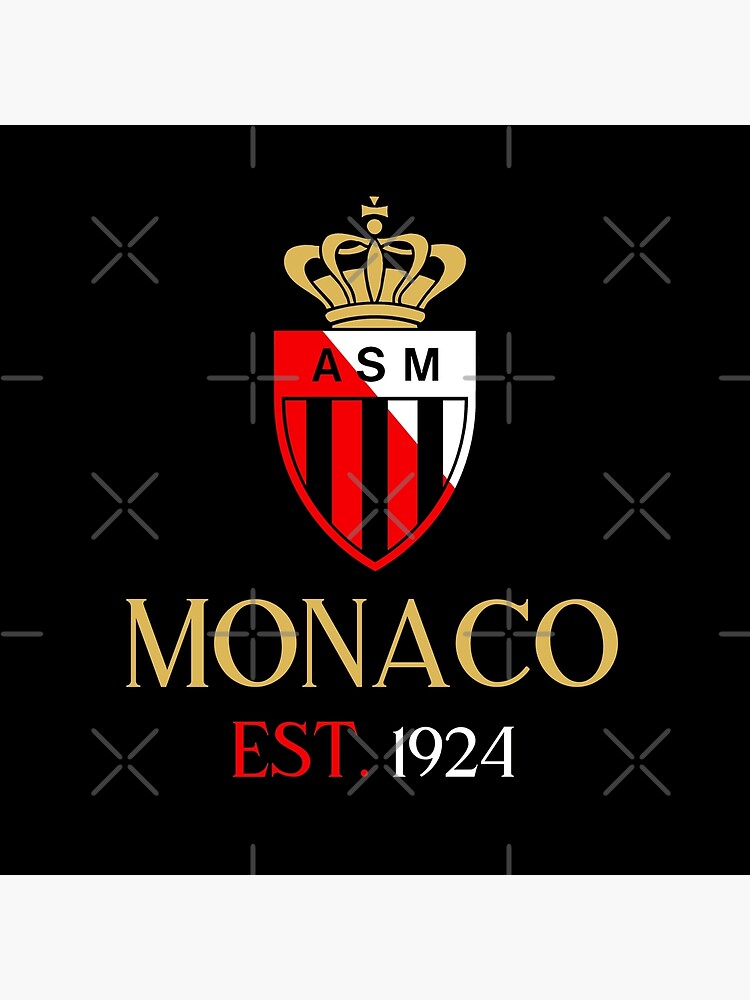 AS Monaco ASM fanion vintage football foot