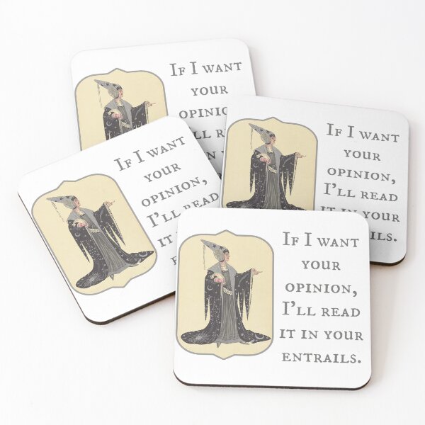 Item preview, If I Want Your Opinion, I'll Read It In Your Entrails. Funny Wizard designed and sold by SSustainable.