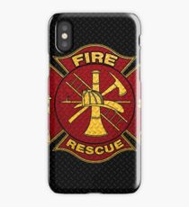 Firefighter Diamond Plate Design iPhone Case