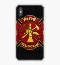 Firefighter Diamond Plate Design iPhone Case