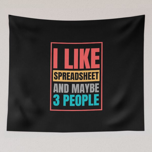 Item preview, i like spreadsheet and maybe 3 people designed and sold by TomorrowQuotes.