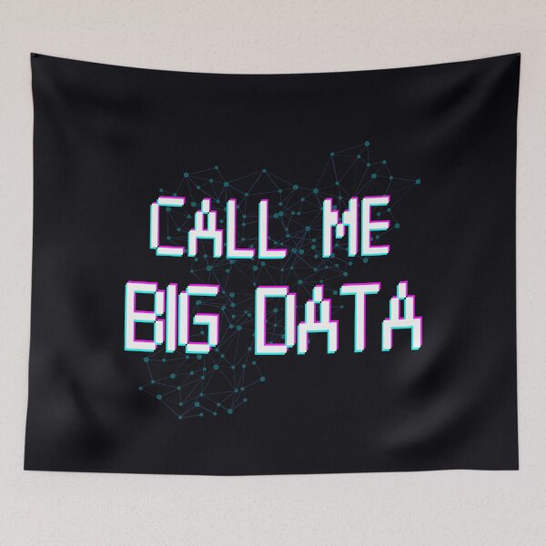 Item preview, Call Me Big Data light merch. Data analyst cyber structure designed and sold by T-Look.
