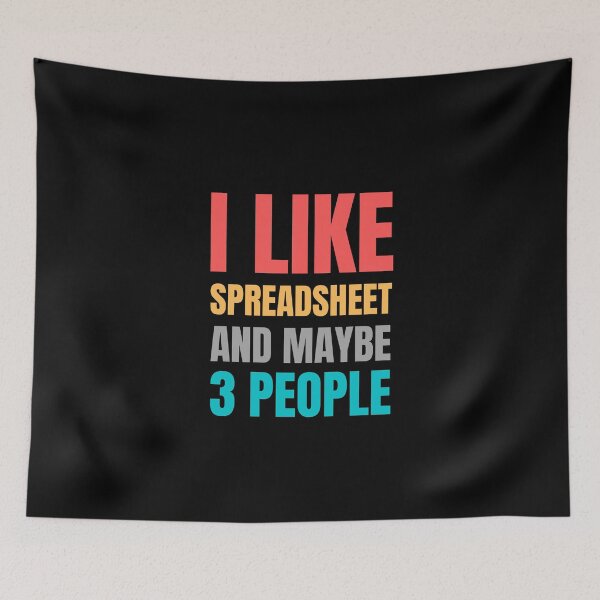 Item preview, i like spreadsheet and maybe 3 people designed and sold by TomorrowQuotes.