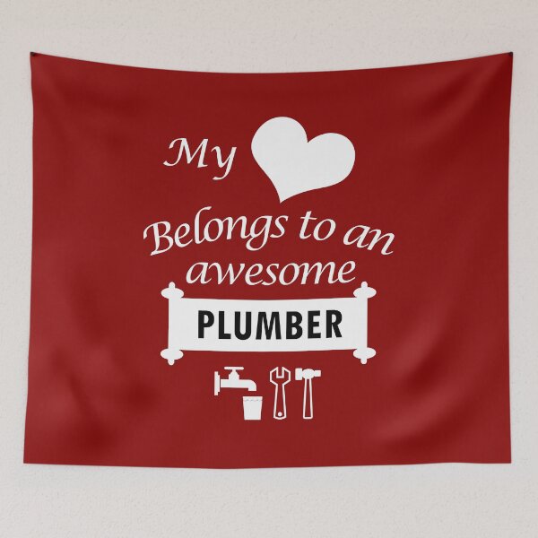 Item preview, Plumber Lover Birthday Surprise My Heart Belongs designed and sold by smily-tees.