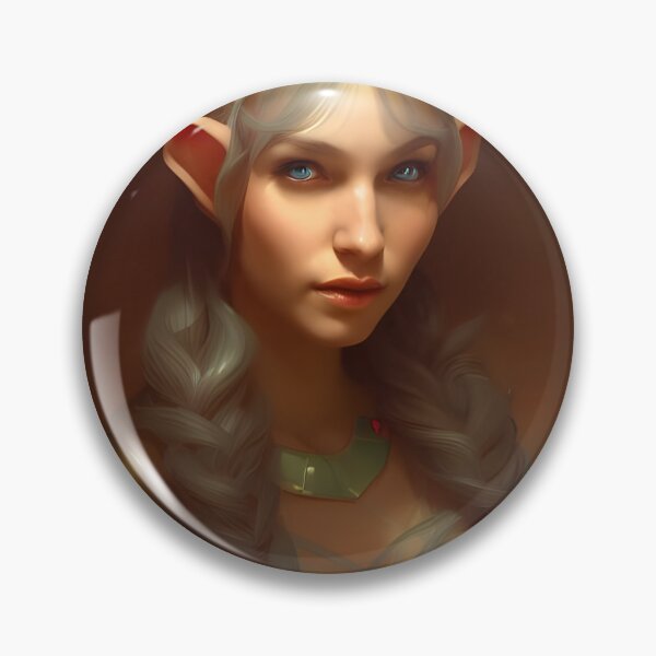 Item preview, Beautiful Fantasy Elf Princess Brunette Grey Hair designed and sold by Eliteijr.