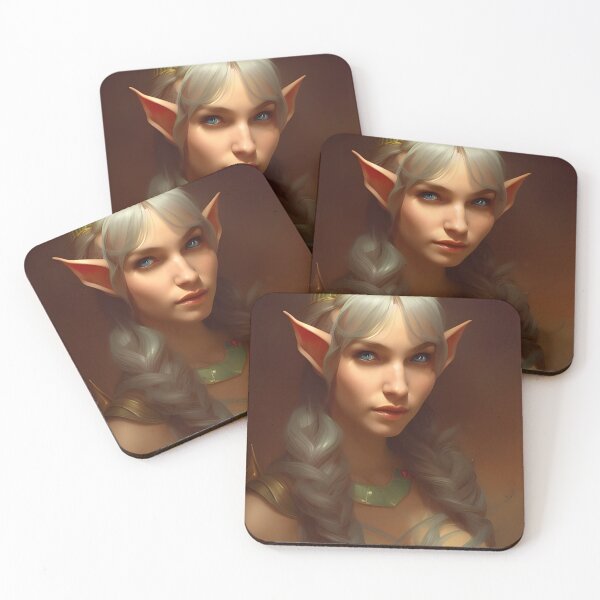 Item preview, Beautiful Fantasy Elf Princess Brunette Grey Hair designed and sold by Eliteijr.