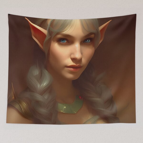 Item preview, Beautiful Fantasy Elf Princess Brunette Grey Hair designed and sold by Eliteijr.