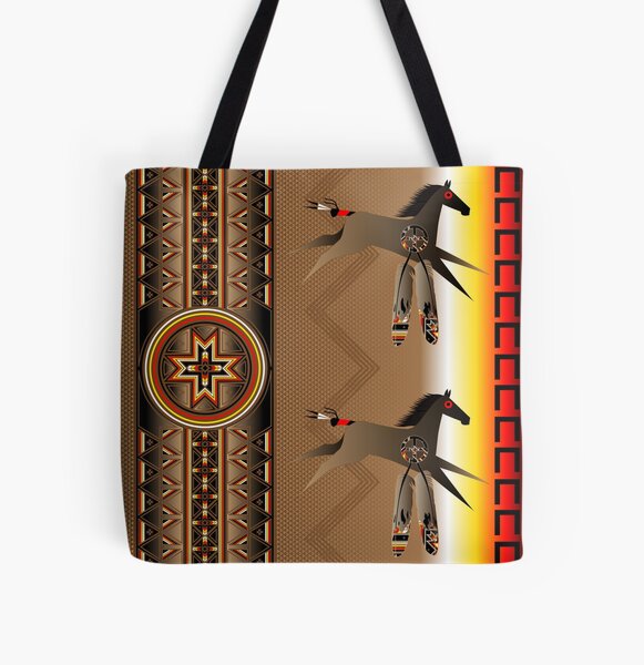 War Horse All Over Print Tote Bag