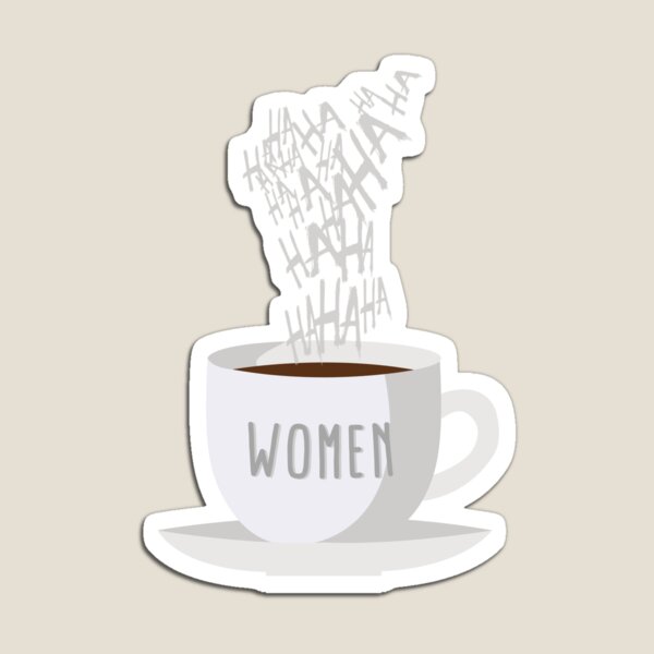 funny Women coffee meme ☕ Sticker for Sale by Mut-artist