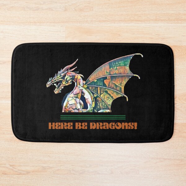Item preview, Here Be Dragons! designed and sold by Vast-Designs.