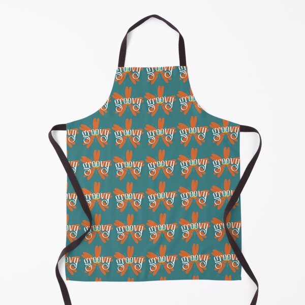 Item preview, Groovy Orange Flower with Smiley Face Design with Aqua Face for retro lovers, and cool people designed and sold by tranquilbeach.