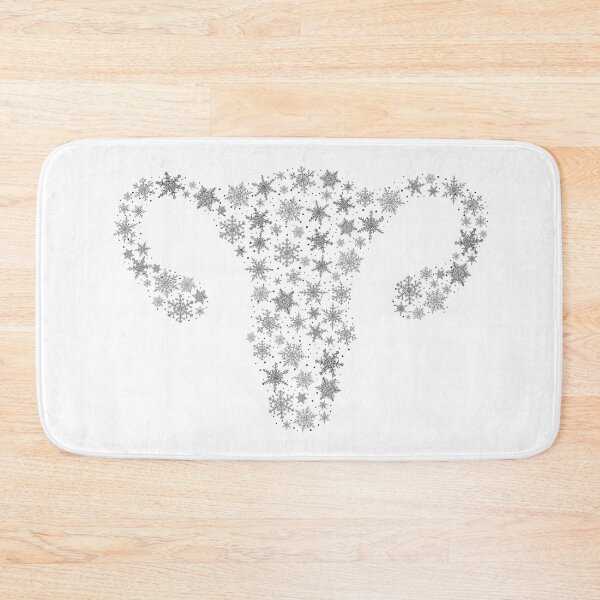 Item preview, SNOWFLAKES UTERUS | UTERUS GRAPHIC WINTER SNOWFLAKES designed and sold by Festive Feminist.