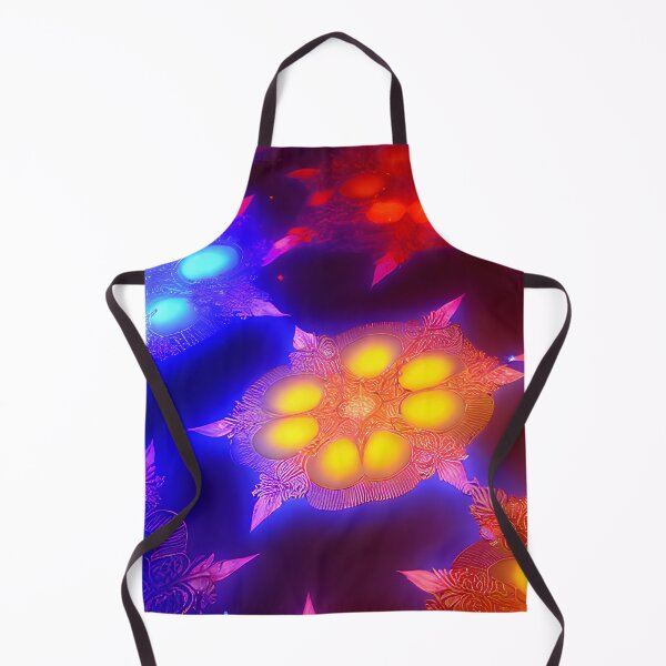 Item preview, Bright Neon Flower Pattern by GizbarArts made with a.i. designed and sold by Ganzabara.