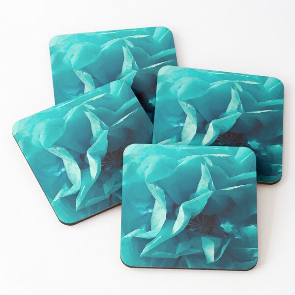 Item preview, Blue-Sea Foam Green Paper Flower Artistic Photo designed and sold by DEC02.