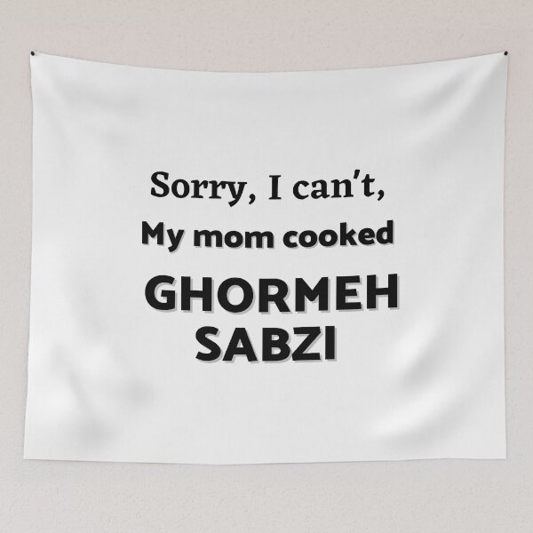 Artikelvorschau, Tut mir leid, dass ich nicht kann, meine Mutter hat Ghormeh Sabzi gemacht – einen persischen (iranischen) Witz entworfen und verkauft von Persian Pride Official.