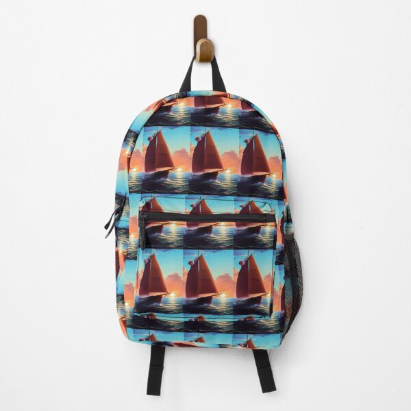 Item preview, OUTWARD BOUND FISHING SAILBOAT AT SUNRISE designed and sold by sailorsam1805.