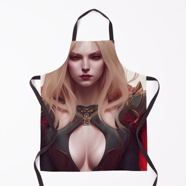 Item preview, Beautiful Blonde Vampire Warrior Knight Red Armor Seductress Dark Artwork designed and sold by Eliteijr.