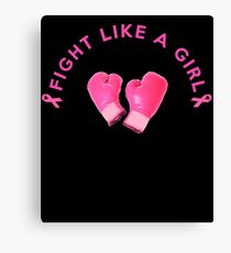 Breast cancer fight design Canvas Print