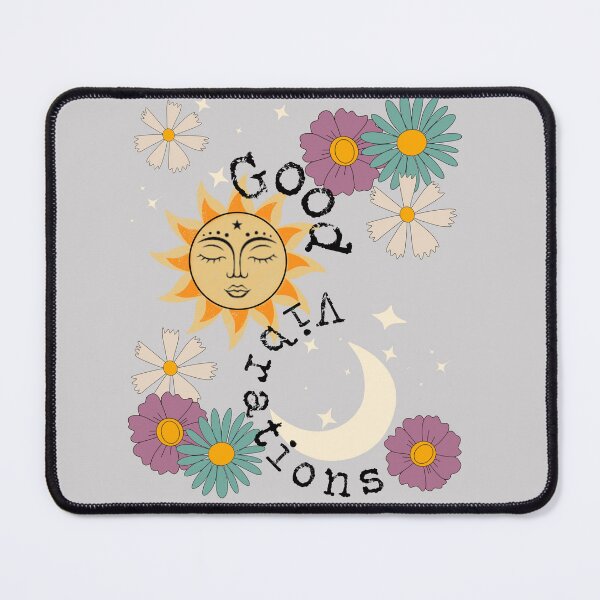 Item preview, Cute Good Vibrations Boho Sun Moon Stars Flowers Positive Energy  designed and sold by goodprana3891.