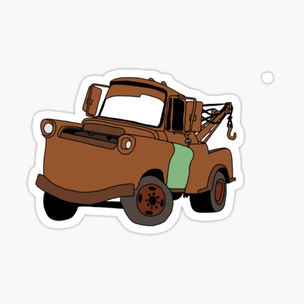 Mater from Cars.  Sticker for Sale by YuliCreativeCo