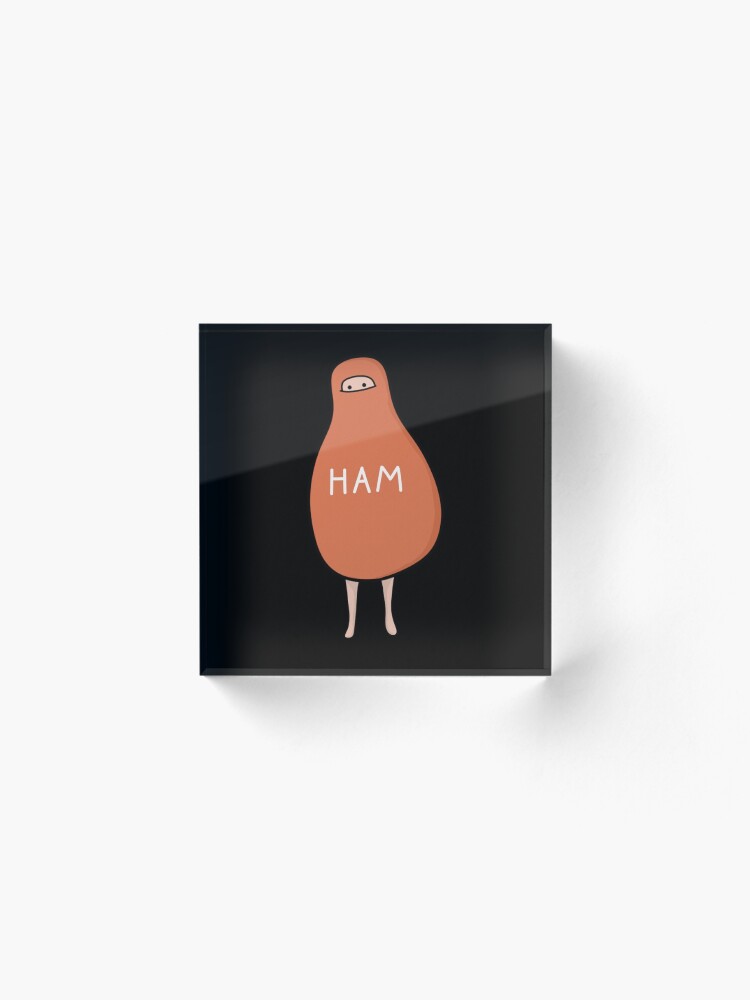 Alternate view of Ham : To Kill A Mockingbird Literally Scout Ham Halloween Costume Acrylic Block