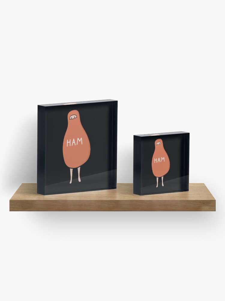 Alternate view of Ham : To Kill A Mockingbird Literally Scout Ham Halloween Costume Acrylic Block