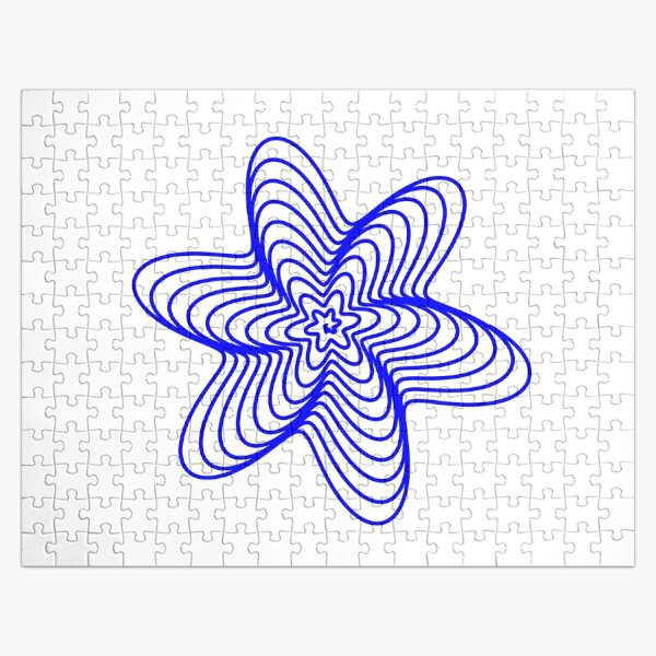 Spiral Blue Rose #Spiral #Blue #Rose #BlueRose Jigsaw Puzzle