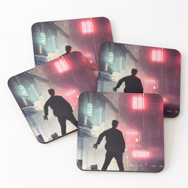 Item preview, Man in a Cyberpunk City designed and sold by Zestpond.