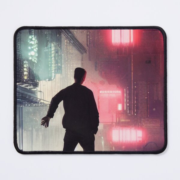 Item preview, Man in a Cyberpunk City designed and sold by Zestpond.