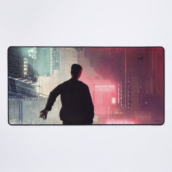 Item preview, Man in a Cyberpunk City designed and sold by Zestpond.