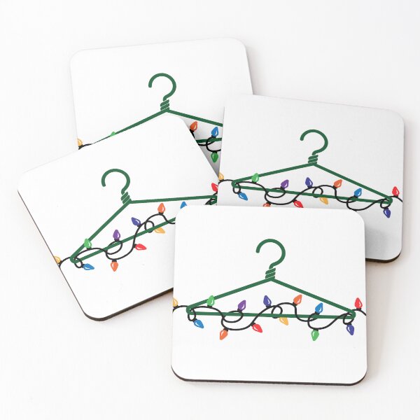 Item preview, HANGER W/ XMAS LIGHTS | FEMINIST DARK HUMOR designed and sold by Festive Feminist.