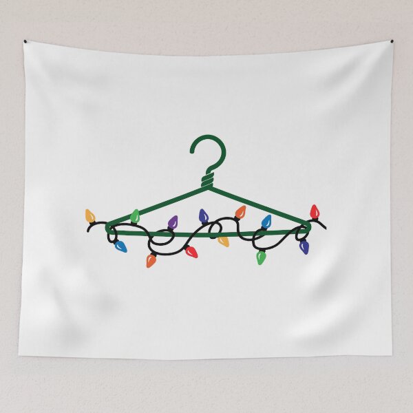 Item preview, HANGER W/ XMAS LIGHTS | FEMINIST DARK HUMOR designed and sold by Festive Feminist.