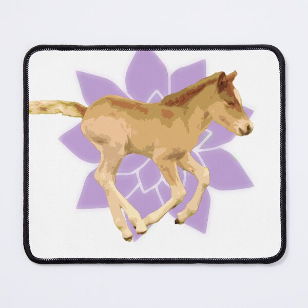 Item preview, potro corriendo flor morada designed and sold by Eymirart.