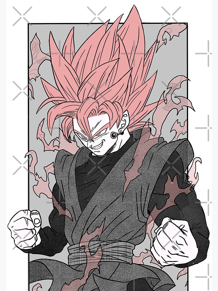 Speed Drawing Goku Black SSJ Rose 