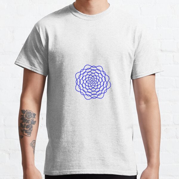 Spiral Blue Rose #Spiral #Blue #Rose #BlueRose Classic T-Shirt