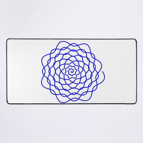 Spiral Blue Rose #Spiral #Blue #Rose #BlueRose Desk Mat