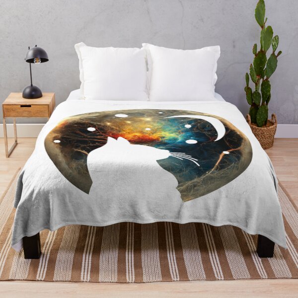 Item preview, Galaxy Cat and The Moon designed and sold by Si Pakne.