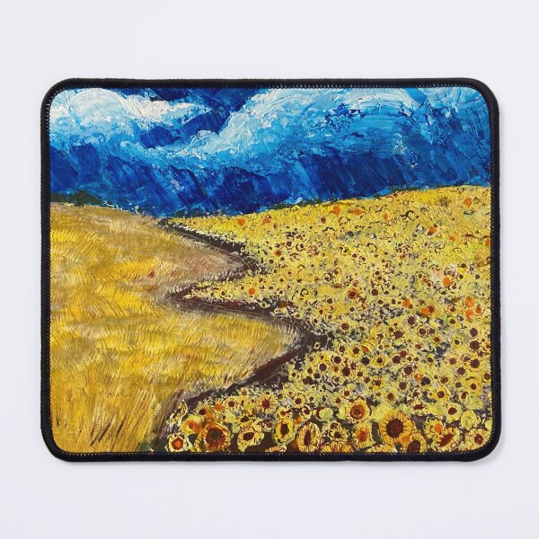 Vista previa del artículo con la obra «Girasoles y Trigo», diseñado y vendido por CaileyB.