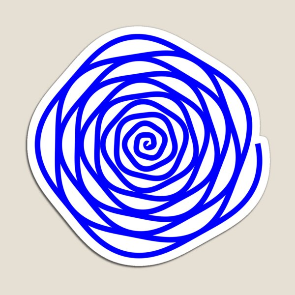 Spiral Blue Rose #Spiral #Blue #Rose #BlueRose Magnet