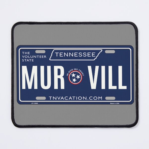 Item preview, Maryville Tennessee License Plate (MUR VILL) designed and sold by dmbdana.