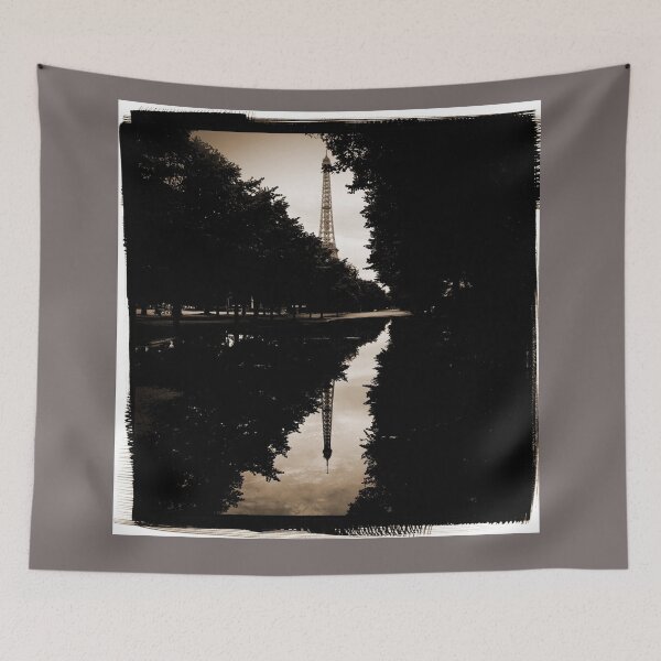 Item preview, Eiffel Tower in reflections in vintage colours. designed and sold by PhotogalleryCJ.